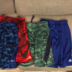 Basketball Shorts Bundle of 4 All “L” & Polyester Nike (2)-all in motion-Russell